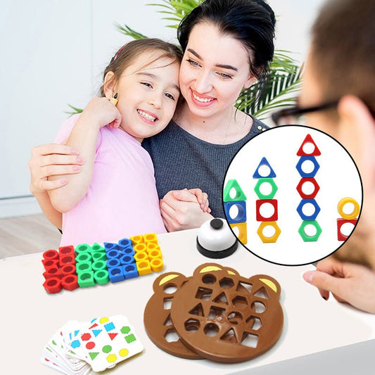 Spielzeug für spielerisches Lernen: Montessori Formensortierspiel