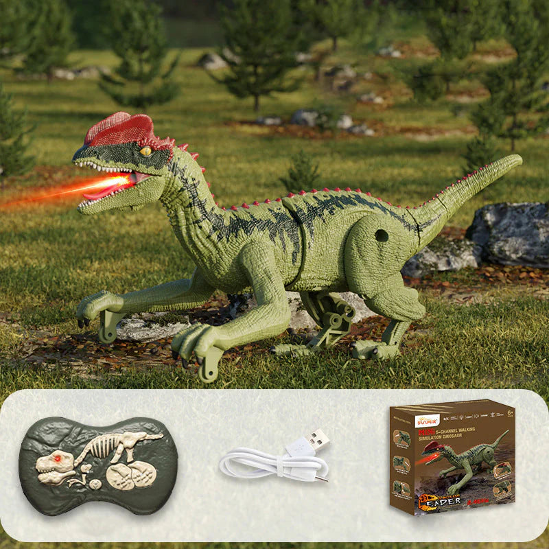 Fernsteuerbarer Dinosaurier mit atemberaubender Nebelspray-Funktion für spannende Abenteuer