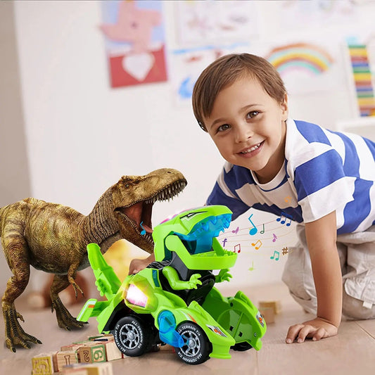 Dino-Transformer Auto – Mit Licht und Sound für stundenlangen Spielspaß
