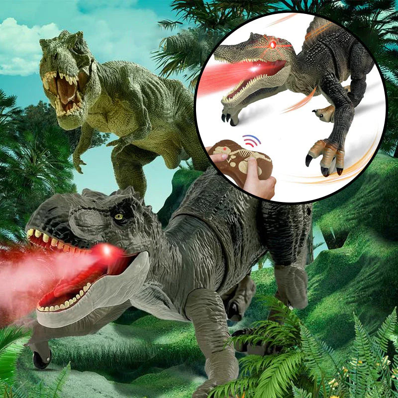 Fernsteuerbarer Dinosaurier mit atemberaubender Nebelspray-Funktion für spannende Abenteuer