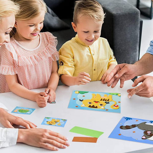 Kreatives 3D Schaumstoff Puzzle Set mit bunten Aufklebern für endlosen Spielspaß