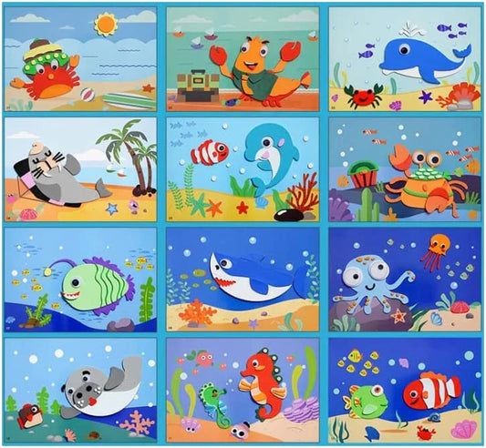 Kreatives 3D Schaumstoff Puzzle Set mit bunten Aufklebern für endlosen Spielspaß