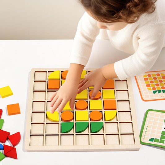 Holzpuzzle für kleine Kinder – Fördert die Feinmotorik und das kreative Spielen