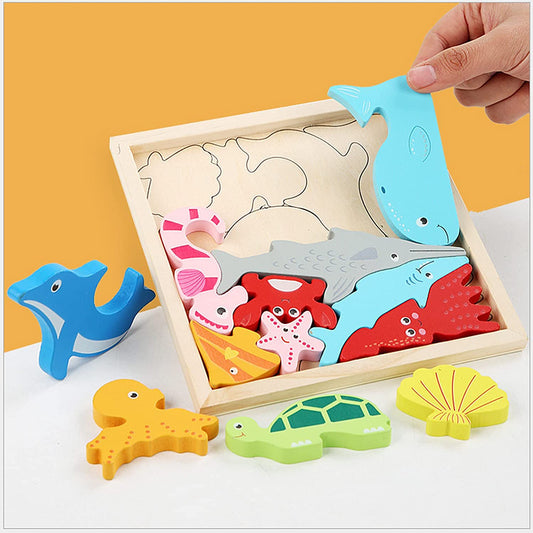 Formenspaß – Spannendes Holzpuzzle für Kinder inklusive 2 GRATIS Zubehörteile