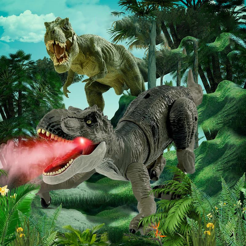 Fernsteuerbarer Dinosaurier mit atemberaubender Nebelspray-Funktion für spannende Abenteuer