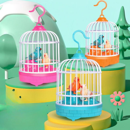 Lustige sprechende Vogel im Käfig – Perfektes Spielzeug für Kinder