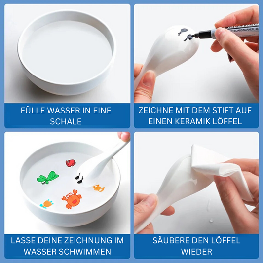 12er Set magischer Stifte für faszinierende Schwimmzeichnungen