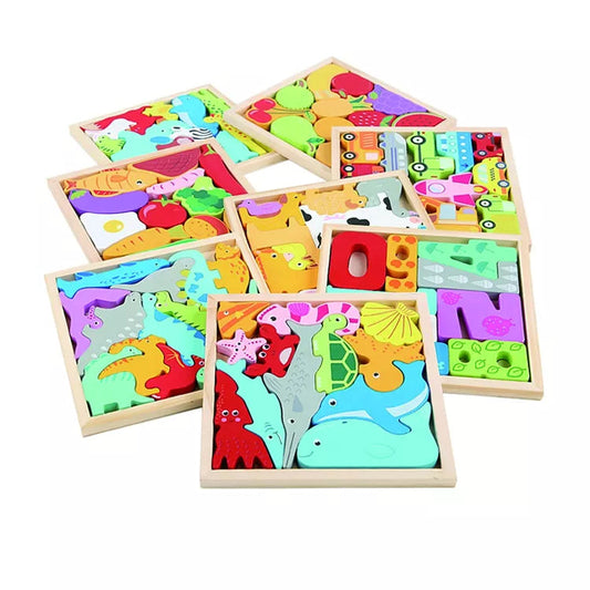 Formenspaß – Spannendes Holzpuzzle für Kinder inklusive 2 GRATIS Zubehörteile
