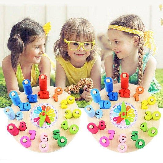 Lernuhr im stilvollen Montessori-Design für kinderleichtes Lernen