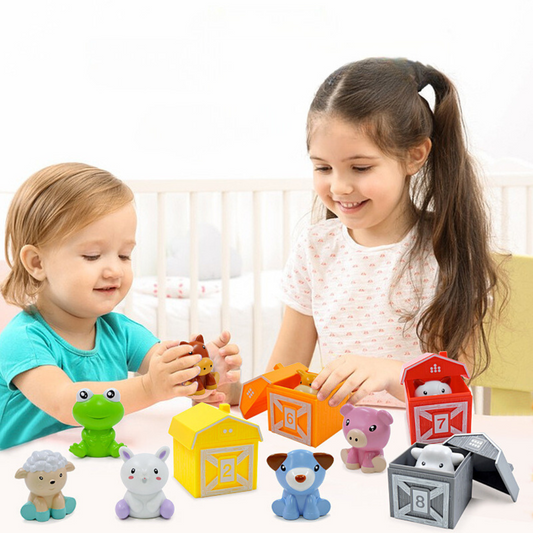 Entdecken Sie die bunte Welt der Zahlen und Farben mit der Montessori Bauernhof-Spielset