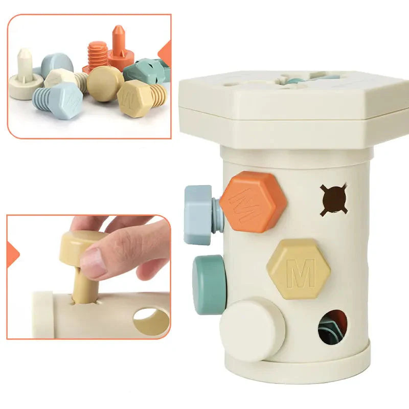 Entdecken Sie das kreative Montessori Schraubenspielset für endlosen Lernspaß
