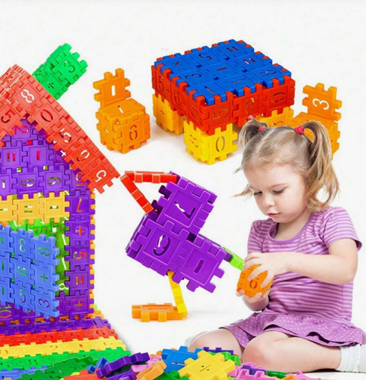 Mathematische Montessori-Bausteine für spielerisches Lernen und kreative Entdeckung