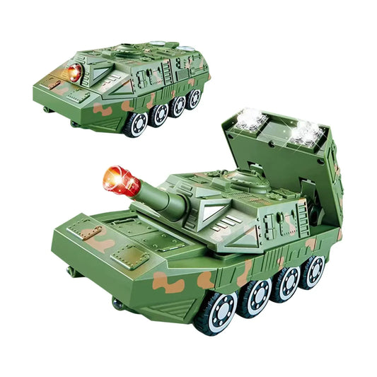 Multifunktionaler Spielzeugtank mit Lichtern und Musik – Das ultimative Militär-Spielzeugauto für Kinder