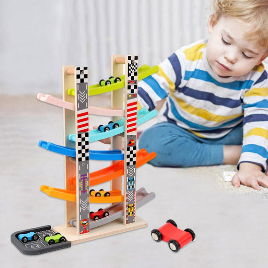 Spannendes klassisches Rennspiel - Auto-Rampen-Rennbahn für stundenlangen Spaß