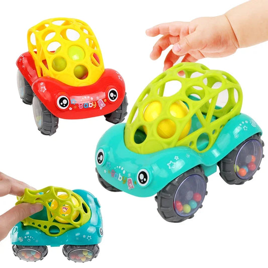 Entdecken Sie das bezaubernde Baby-Spielzeugauto – Weiches Greifauto mit lustigen Geräuschen und farbenfrohen Lichteffekten für spannende Spielmomente