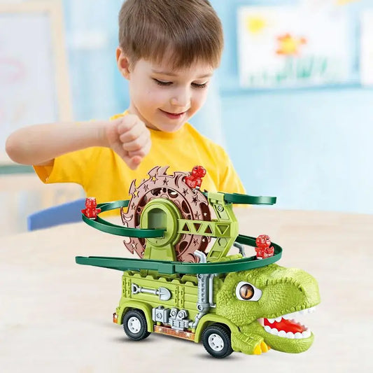 Dino-Truck mit Rennbahn – Spannendes Klettern und Geschwindigkeit für kleine Abenteurer!