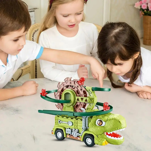 Dino-Truck mit Rennbahn – Spannendes Klettern und Geschwindigkeit für kleine Abenteurer!
