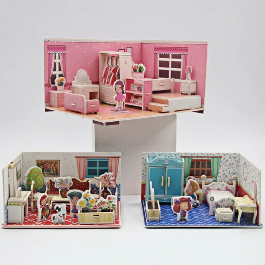Kreatives 3D-Puzzle – Bau dein Traumhaus zum Spielen und Gestalten