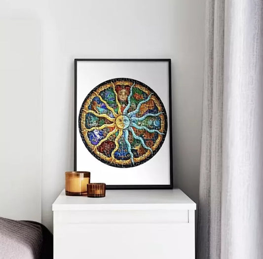 Vereinfachen Sie Ihr Sternenwissen mit unserem 1000-teiligen runden Astrologie-Puzzle