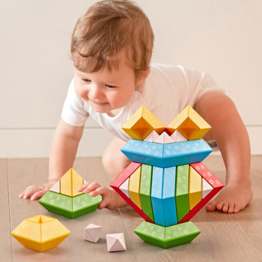 Kinderfreundliche Montessori Stapelsteine - Förderung der Kreativität und Motorik