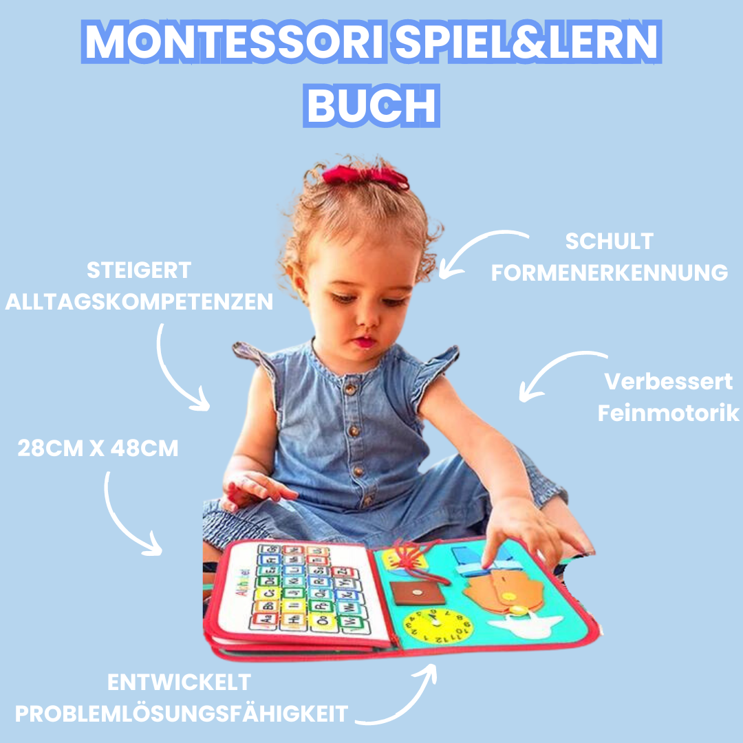 Set éducatif Montessori 4-en-1 pour le jeu et l'apprentissage