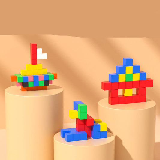 Sicheres Montessori Magnetwürfel Spielzeug für Kinder – Kreatives Lernspielzeug für kleine Entdecker