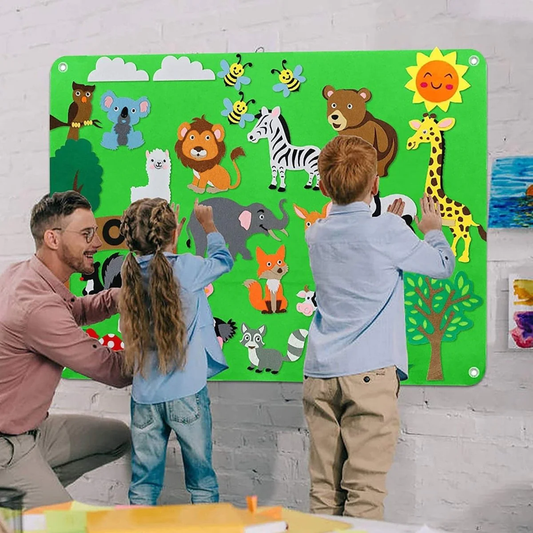 Entdecken Sie das kreative Montessori Filzwelten Set für innovatives Lernen und spielerisches Lernen