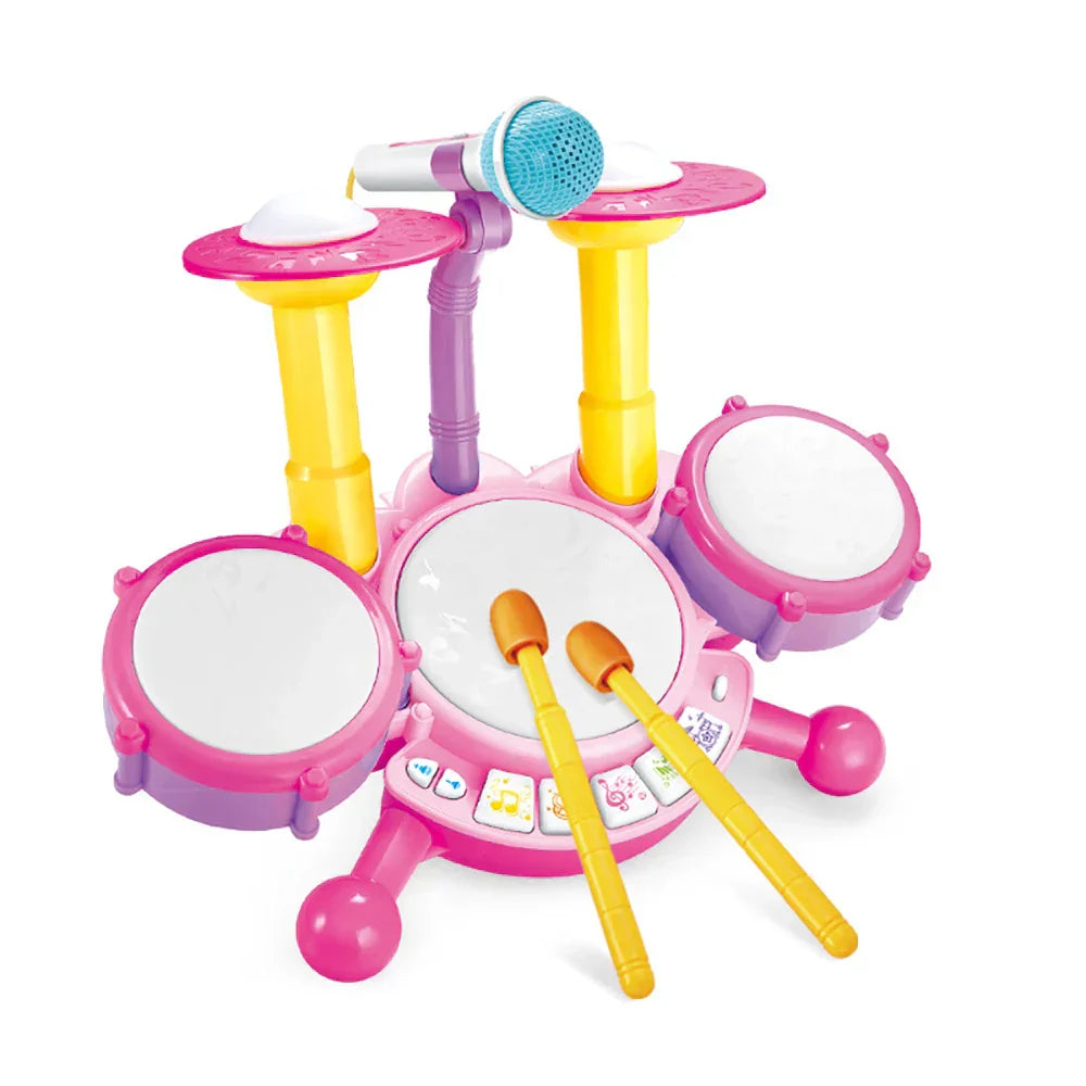Elektronisches Kinder-Schlagzeug – Kreatives Musikspielzeug mit faszinierenden Licht- und Soundeffekten