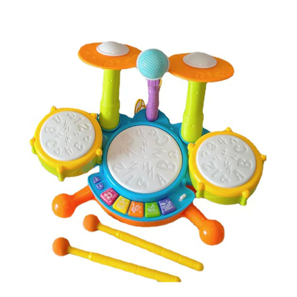 Elektronisches Kinder-Schlagzeug – Kreatives Musikspielzeug mit faszinierenden Licht- und Soundeffekten
